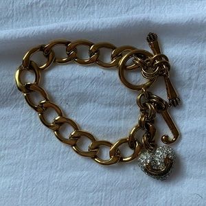 Juicy Couture Gold Charm Bracelet